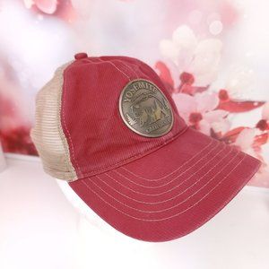 Yosemite California Trucker Hat Salesman Sample Metal Medallion Snap Back